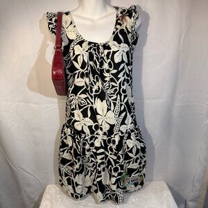 Y2K Max Rave Hollywood Embroidered Floral Dress
